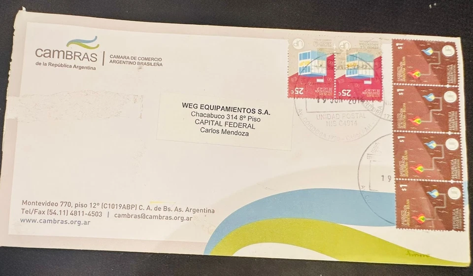 CM) 2014. ARGENTINA. LAWS. GAS PIPELINE. BUSINESS LETTER CIRCULATED WITH INTERNA - Image 1 of 1