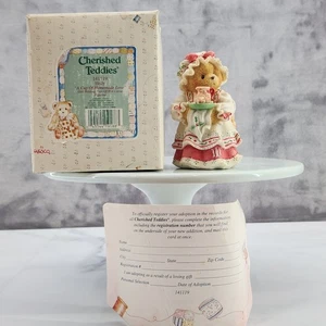 1995 Cherished Teddies "Holly - A Cup of Homemade Love" Mrs. Claus Kakao Enesco - Bild 1 von 6