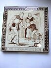 VICTORIAN TILE MAW & Co JACKFIED AESOPS FABLES  THE COUNTRYMAN AND THE SNAKE