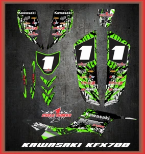 KAWASAKI KFX700 700 SEMI CUSTOM GRAPHICS KIT SCATTER - Picture 1 of 1