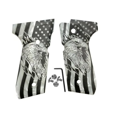 SHARDBLADE Beretta Grips 92/96 Series Full Size 92FS/92F Engrave American Eagle W/Screws