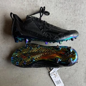 Adidas Adizero 12.0 Mismatch Black Iridescent IG7226 Men's 12 Football Cleats - Picture 1 of 11