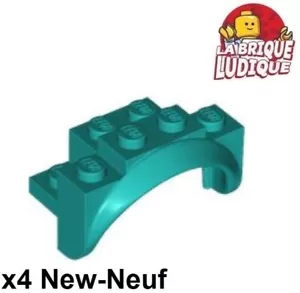 Lego 4x Fahrzeug Schutzblech Garde Schlamm 4x2 1/2x2 Bogen rund dunkeltürkis 35789 - Bild 1 von 1
