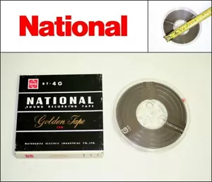 NATIONAL RT-4G (4.25 inch) 110m Sound Recording Pre-Recorded Reel Tape Japan - Foto 1 di 3
