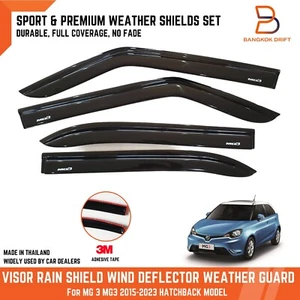 VISOR PROTECTOR CONTRA LA LLUVIA DEFLECTOR DE VIENTO PROTECTOR CONTRA LA INTEMPERIE PARA MG 3 MG3 2015-2021 Hatchback - Imagen 1 de 6