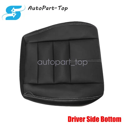 适用于 2008 - 2010 年福特 F250 F350 Super Duty Driver 底部皮革座椅套黑色 — 第 1/4 张图片