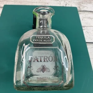 Tequila Silver Patron 100% Agave Leerflasche ohne Korkendeckel 750 ml - Bild 1 von 6