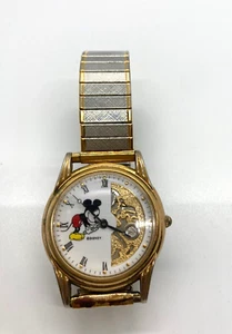 Mickey Mouse Disney Store Mens Wristwatch Exclusive Wrench Open Gears WORKS - Picture 1 of 8