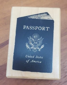 Timbro gomma passaporto USA scrapbooking - Foto 1 di 4