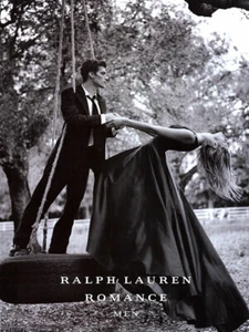 1999 Ralph Lauren Valentina Zelyaeva perfume romance 3 páginas anuncio de revista - Imagen 1 de 2
