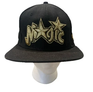 VTG Hardwood Classics New Era 9Fifty NBA Orlando Magic Black Gold Snapback Hat - Picture 1 of 5