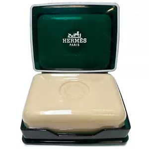 Vintage HERMES Eau D'Orange Verte Soap With Hard Case 100g/3.5 oz NEW SEALED - Picture 1 of 3