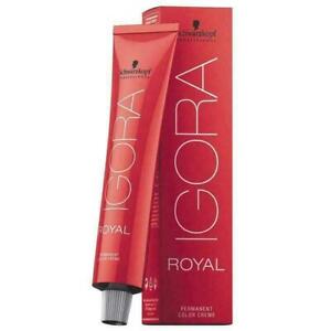 SCHWARZKOPF Professional IGORA ROYAL Permanent Color Creme 60ml NEW *ALL SHADES*