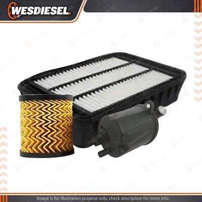 Wesfil Oil Air Fuel Filter Service Kit fits Peugeot 4007 2.2L HDi 11/09-on - image 1 of 2