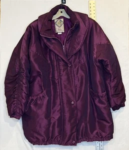 Authentic Outerwear P.A. Originals Erwachsene Damen 2XL Burgunderrot Heavy Coat Jacke - Bild 1 von 8