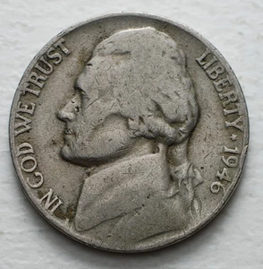1946 USA Five Cents - Picture 1 of 2