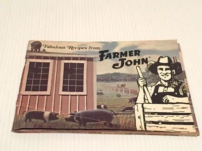 Vintage Farmer John Meats Cook Booklet. Recipes and great vintage Farmer Graphic - Image 1 of 4