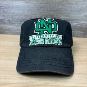 North Dakota Fighting Sioux Hat Cap Snapback Black Green Hockey '47 Retro - Picture 1 of 12