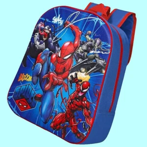 Spiderman Niño Mochila Escuela Libros Almuerzo Bolso Pe Marvel Venom Niños - Imagen 1 de 9