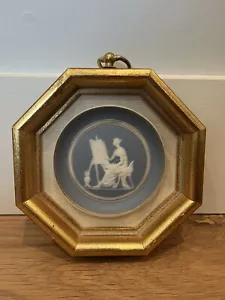 Sungott Art Studio NY - Genuine Limoges Cameo - Blue - Made in France ๐ซ๐ท - Picture 1 of 4