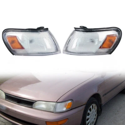 Par de luces de esquina marcador lateral de estacionamiento para Toyota Corolla 1993-1997 Foto 1 de 4
