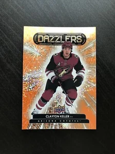 2022-23 Upper Deck Clayton Keller Dazzlers Orange #DZ-19 Arizona Coyotes - Picture 1 of 2