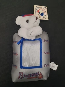 Atlanta Braves MLB Genuine Merchandise Bear Plush Picture Holder New - Picture 1 of 8