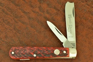 VINTAGE BOKER TREE BRAND SOLINGEN GERMANY RED BONE ONE ARM RAZOR KNIFE (24575) - Picture 1 of 6