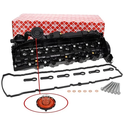 febi Ventildeckel + Dichtung Schraube Düsenhalter für BMW 3er 4er 5er X3-6 N57 - Bild 1 von 4