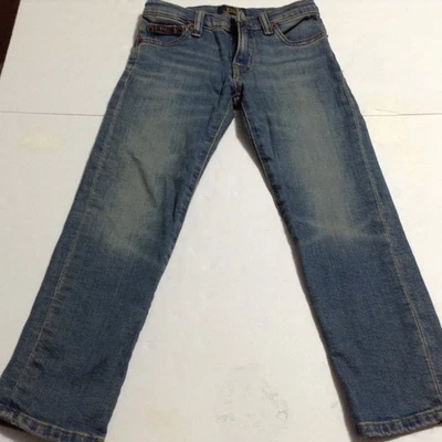 Polo Ralph Lauren Jeans Boys 5 Hampton Straight Washed Denim Worn Look - Image 1 of 4