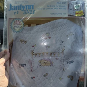 Janlynn Kit Punto Croce Ora di Letto per Orazio #063-0110 Trapunta Bambino Orsacchiotto Giocattolo - Foto 1 di 5