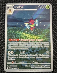 Pokémon TCG S&V Stellar Crown Illustration Rare Ledian 144/142 M/NM Pack Fresh - Picture 1 of 2