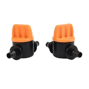20pcs 4/7mm Mini Valves Garden Irrigation Barbed Water Hose Connectors UK - Picture 1 of 12