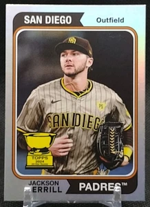 Jackson Merrill Holographic SP 2025 Topps Heritage #H25-23 San Diego Padres  - Picture 1 of 7