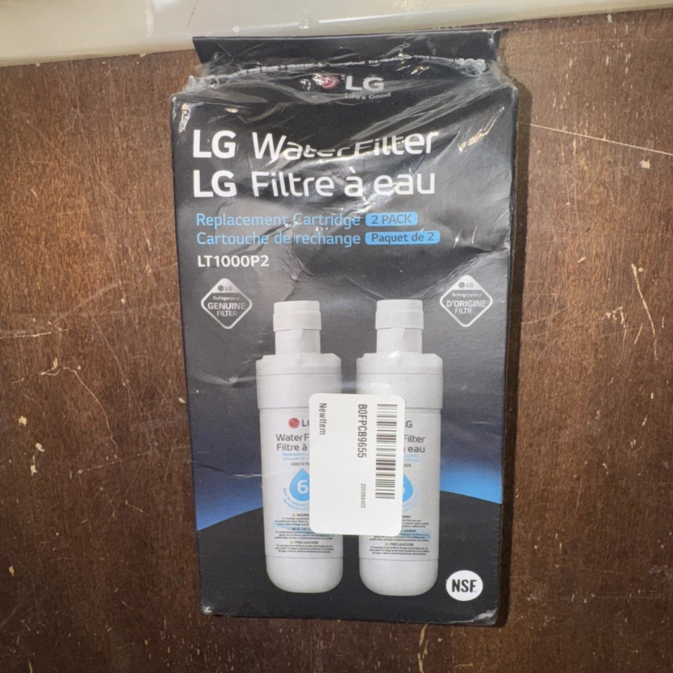 *LG Genuine LT1000P2 Refrigerator Replacement Water Filter 2 pack*READ