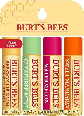 Burt's Bees Lip Balm Multipack, Set With 4 Count (Pack of 1)  - Image 1 of 4
