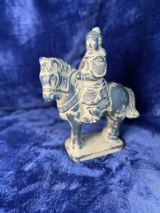 Vintage Shogun Warrior Horse Statue Army Terracotta Sacred Soldier Asian statue - Picture 1 of 8