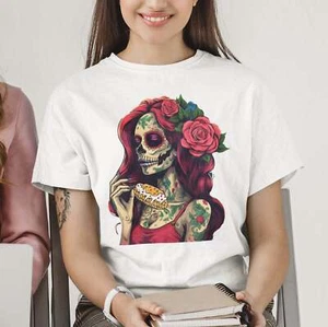 Camisa Sugar Skull Elote Día de Muertos - Imagen 1 de 14