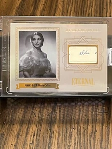 MARIA CALLAS 2024 ETERNAL CUTS AUTHENTIC OPERA SINGER WRITING LETTER RELIC /50!! - Picture 1 of 2