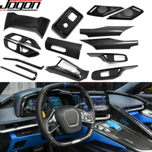 Paquete interior de carbono real nivel de moldura para Corvette C8 cupé Z06 Z07 Z51 20-25 - Imagen 1 de 125