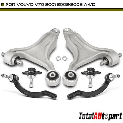 6x Brazo de control y rótula y extremo de varilla de amarre para Volvo V70 2001-2005 AWD parte delantera Foto 1 de 4