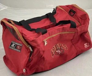 Bolso de Gimnasio de Colección Starter NFL San Francisco 49ers Logotipo Rojo Lona Lona Raro - Imagen 1 de 9