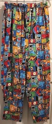 DC Comics Originals SUPERHEROES Pajama Pants Boys' Sz S Lounge Sleepwear Cotton - Image 1 of 4