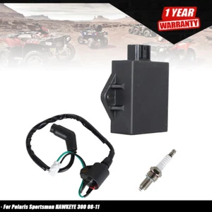 CDI BOX Ignition Coil and Spark Plug For Polaris Sportsman HAWKEYE 300 2008-2011 - Picture 1 of 8
