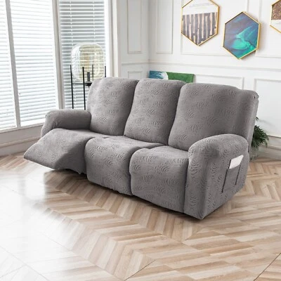 Funda Silla Reclinable, Funda Sofá Elástica 3 Plazas con Reposabrazos, Funda Sofá Suave Foto 1 de 4