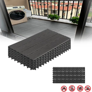WPC Fliesen Terrassefliesen Bodenbelag Holzfliese Fliese Balkon 30x60cm 6PCS - Bild 1 von 12