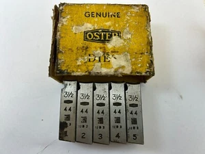 3-1/2" BSP Pipe - Oster 44 Dies - Set of 5 - British Made - Threading Diehead - Picture 1 of 11