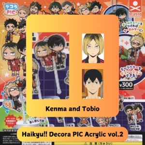 Kenma e Tobio - Decora PIC acrilico Haikyu!! vol.2 Capsule Giocattolo Gashapon Gacha - Foto 1 di 2