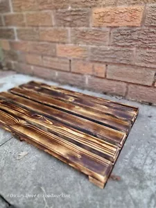 RECLAIMED PINE DUCK BOARD WOODEN NATURAL WOOD BATHROOM SHOWER BATH MAT handmade - Picture 1 of 5