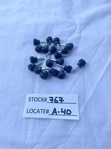 (10 pc’s) 7/8”x1/8" Knurled Screw Bolts Black Round Phillip Knob, NEW FREE S&H - Picture 1 of 5